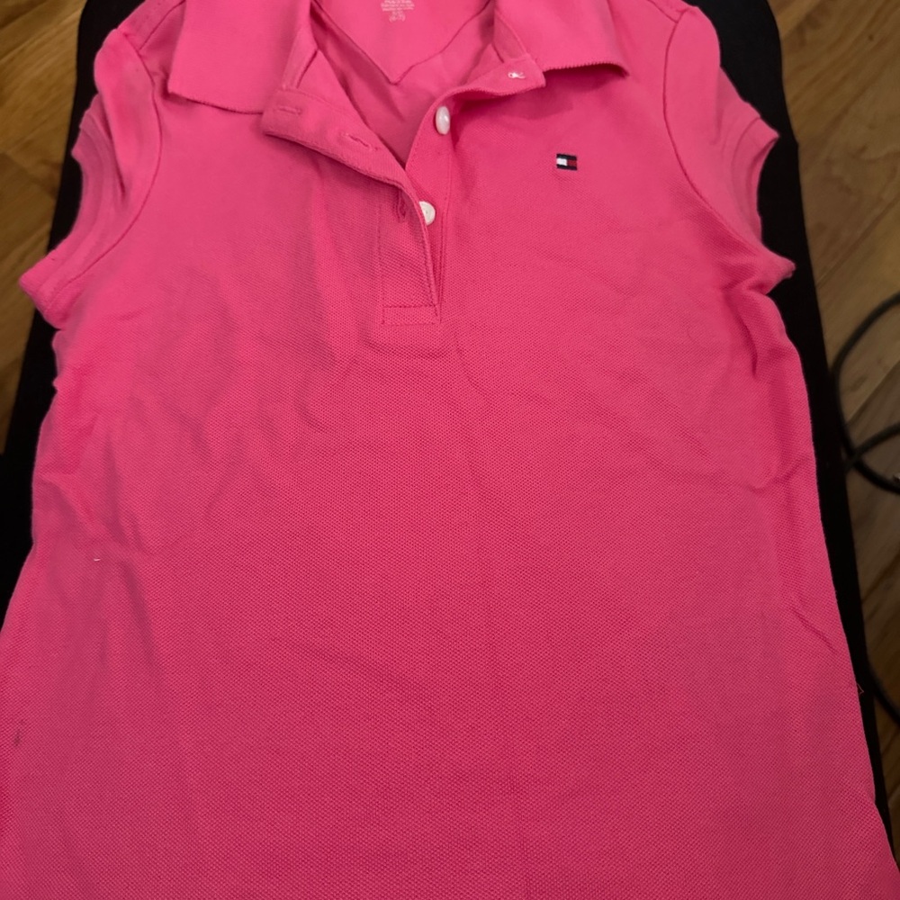 Tommy Hilfiger Vibrant Pink Polo for girls